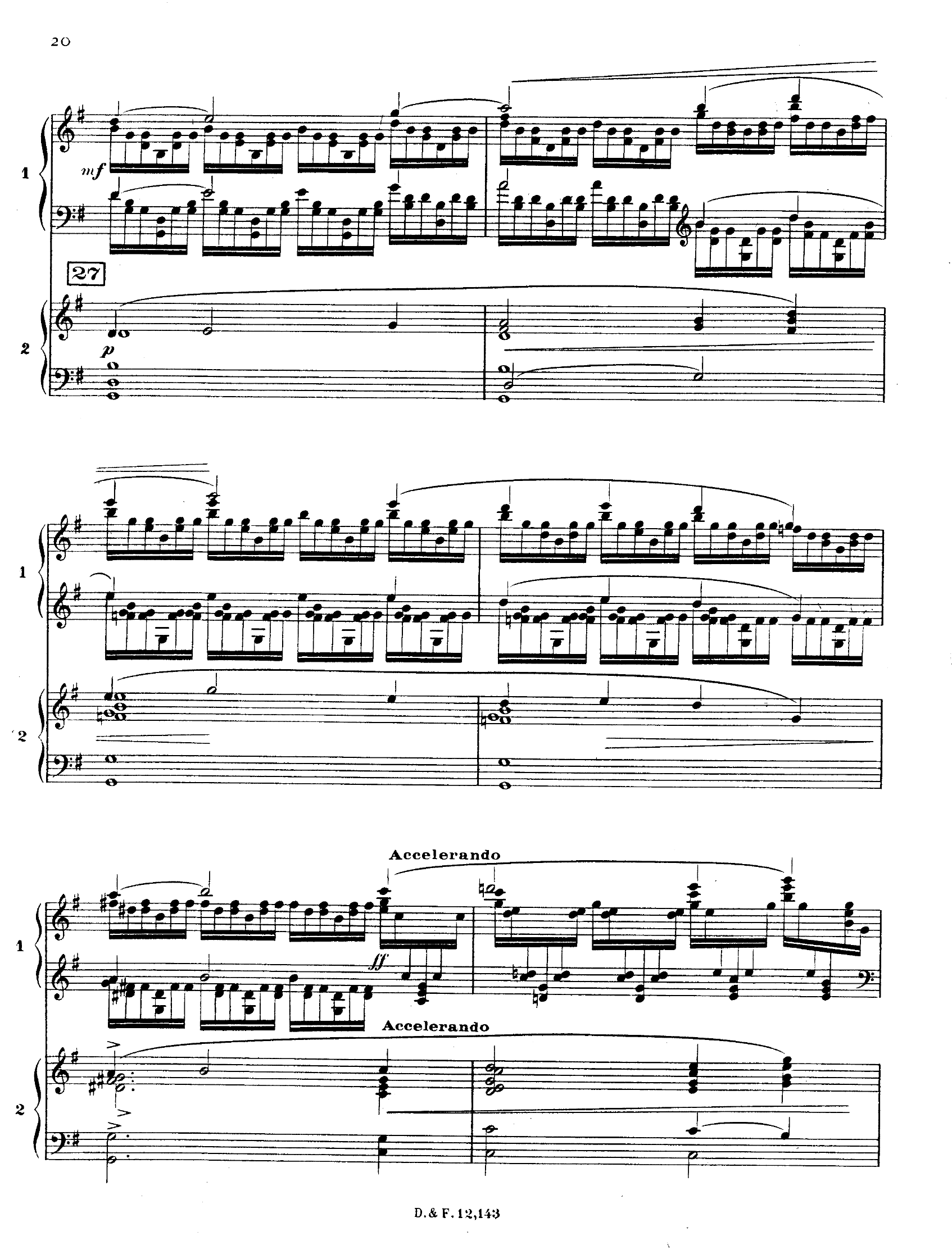Ravel: Concerto en sol, 1st movement (ending)