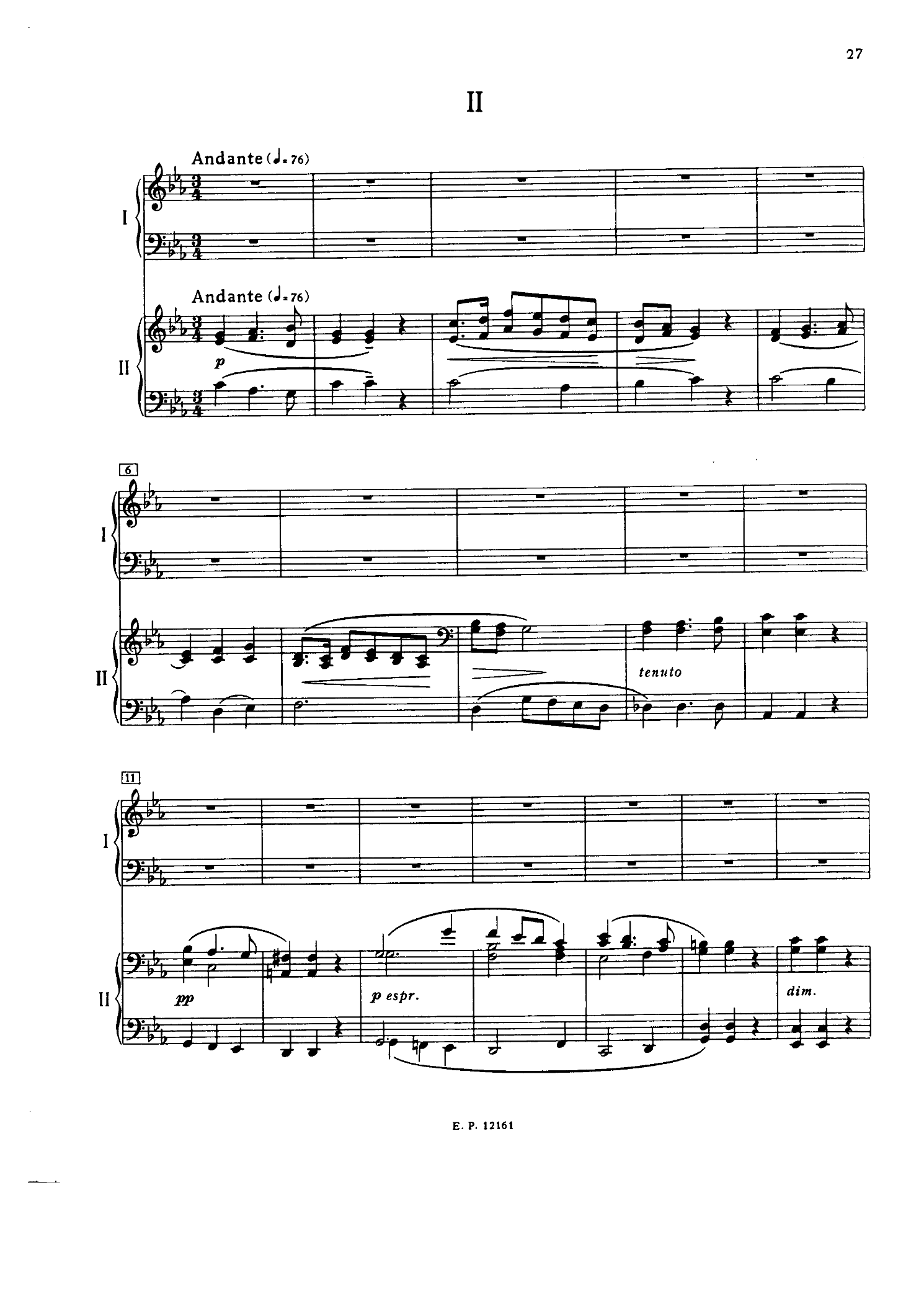 Shostakovich: Piano Concerto no. 2, 2nd movement (full)