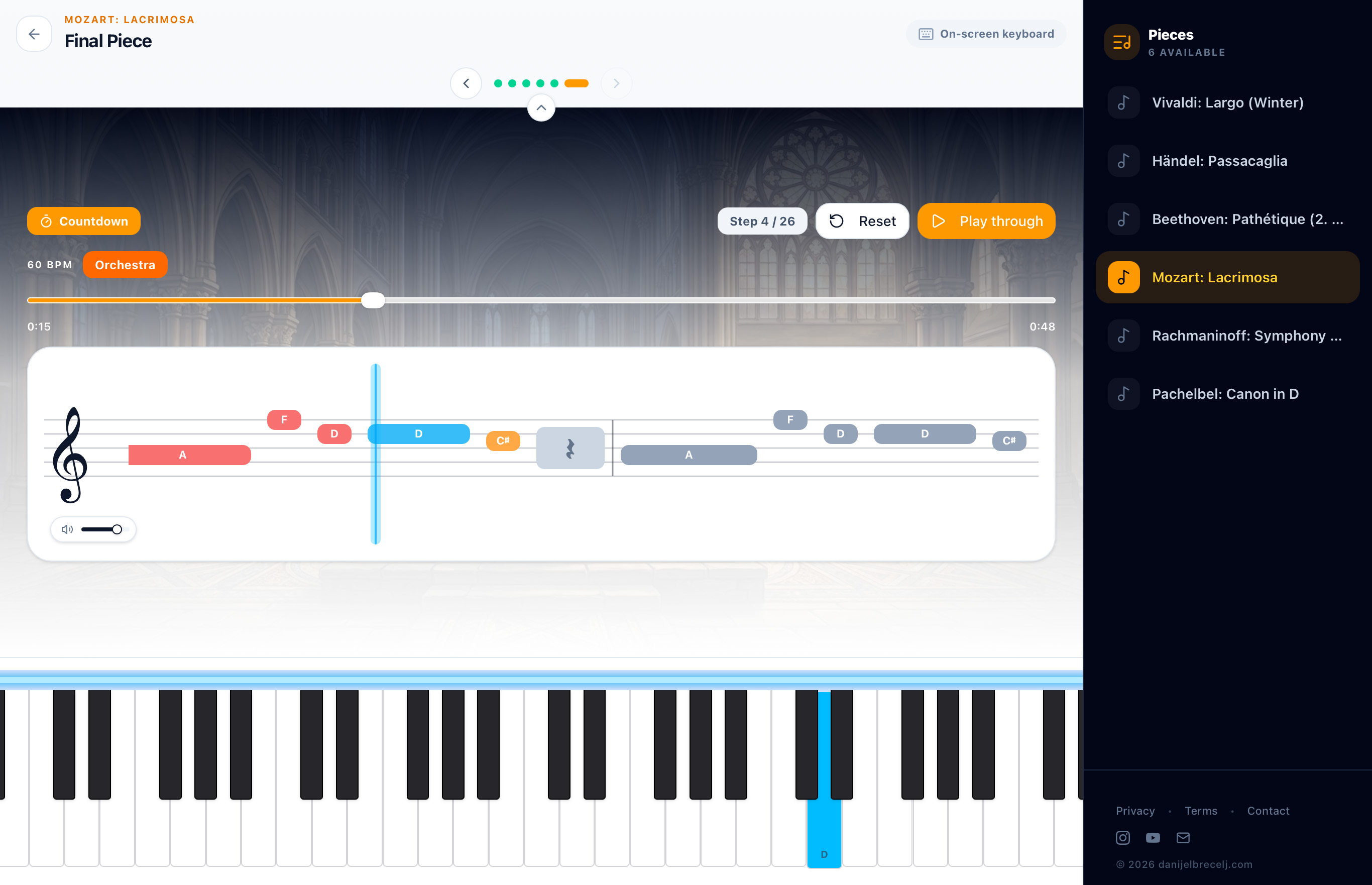 Simple Magic Piano player